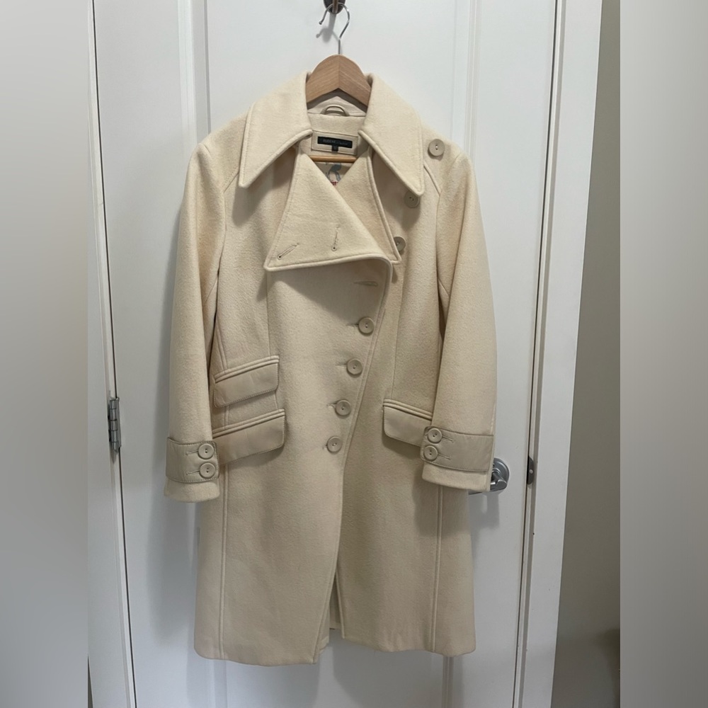Rudsack Collection Wool-blend/leather accent coat